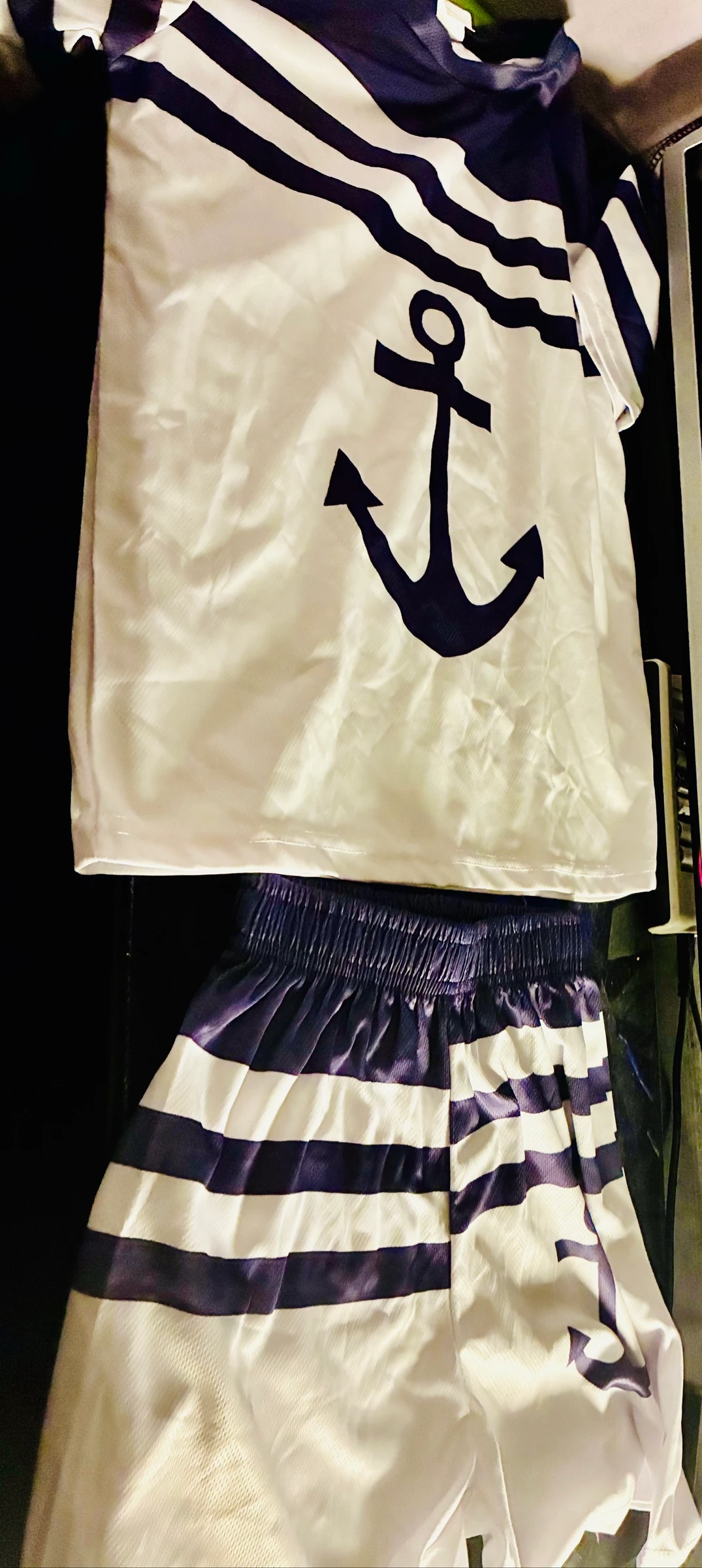 Kinder zeemeermin strandoutfit wit en blauw - 2-delig - 9/10 jaar – photo 4